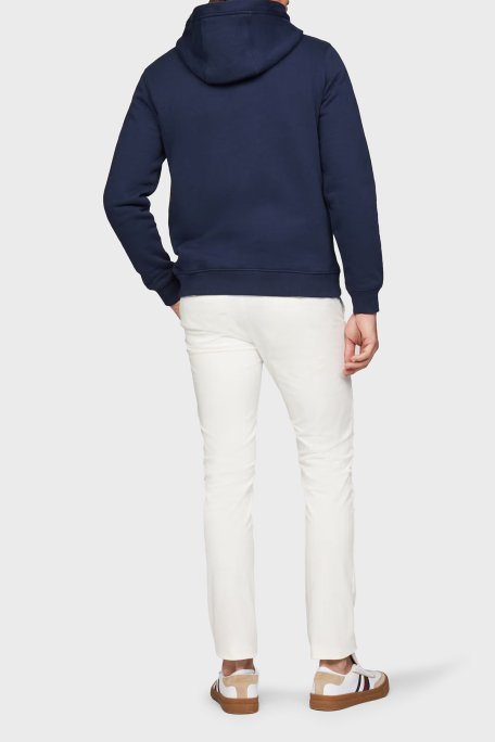 Tommy Hilfiger % 100 Pamuk Regular Fit Kapüşonlu Erkek Sweat MW0MW37469 DAF LACİVERT - 3