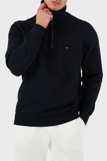 Tommy Hilfiger % 100 Pamuk Regular Fit Yarım Fermuarlı Dik Yaka Erkek Sweat MW0MW37238 DW5 LACİVERT - 3