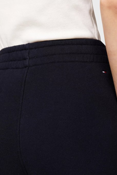 Tommy Hilfiger % 100 Pamuk Regular Fit Yüksek Bel Lastikli Paça Jogger Bayan Pantolon WW0WW42883 DW5 LACİVERT - 4