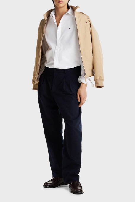 Tommy Hilfiger % 100 Pamuk Slim Fit Uzun Kollu Erkek Gömlek MW0MW38137 YCF BEYAZ - 2