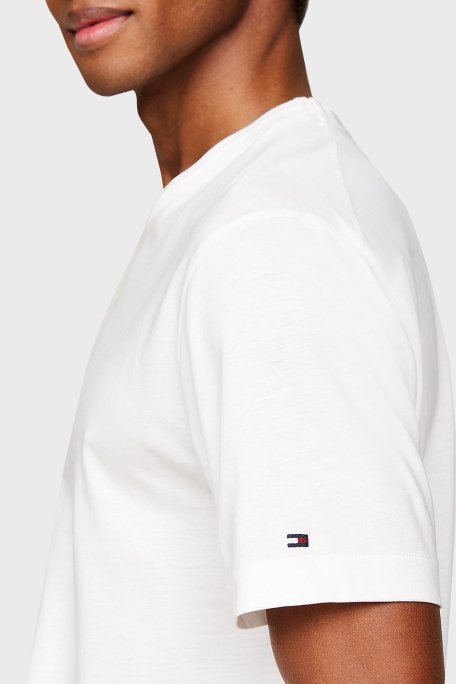 Tommy Hilfiger % 100 Pamuklu Regular Fit Erkek T Shirt MW0MW31526 YBL BEYAZ - 4
