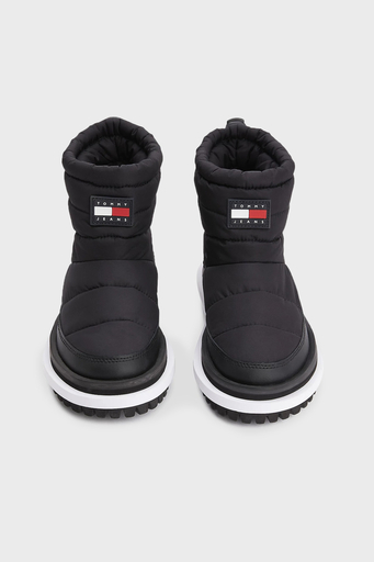 Tommy Hilfiger Büzgülü Bayan Kar Botu EN0EN01950 BDS SİYAH-BEYAZ - 5