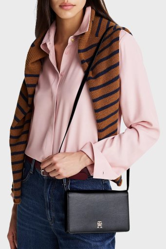 Tommy Hilfiger Çapraz Askılı Bayan Cüzdan AW0AW16923 BDS SİYAH - 2