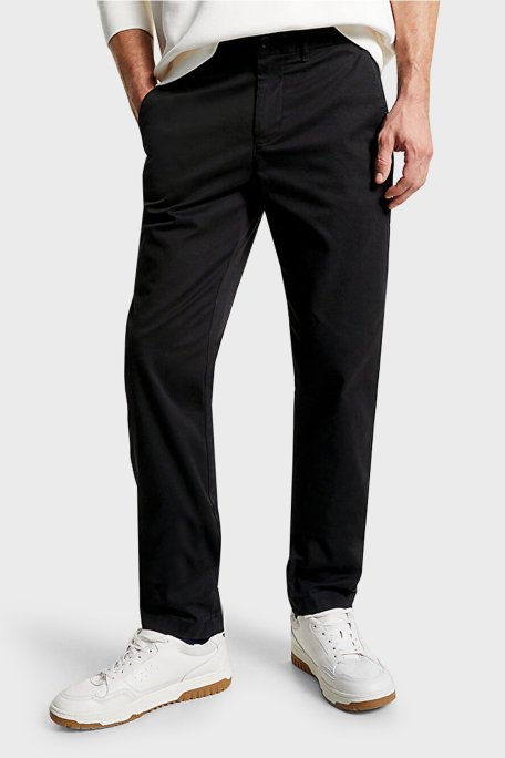 Tommy Hilfiger Chinos Denton Pamuklu Regular Fit Erkek Pantolon MW0MW25964 BDS SİYAH - 1