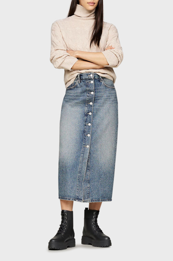 Tommy Hilfiger Deri Kramponlu Bayan Bot FW0FW08440 BDS SİYAH - 10