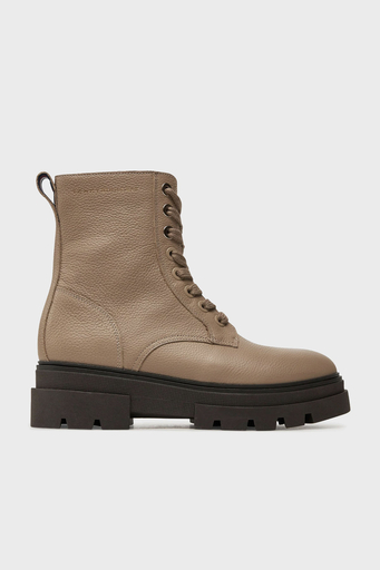 Tommy Hilfiger Deri Logolu Bayan Bot FW0FW08160 AEG BEJ - 7