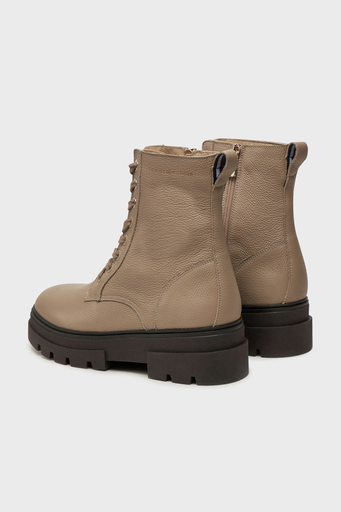 Tommy Hilfiger Deri Logolu Bayan Bot FW0FW08160 AEG BEJ - 9