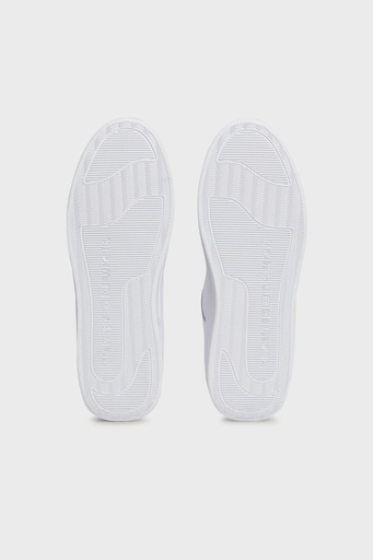 Tommy Hilfiger Deri Logolu Sneaker Bayan Ayakkabı FW0FW08261 YBS BEYAZ - 11