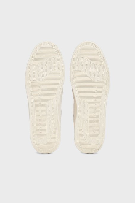 Tommy Hilfiger Deri Logolu Sneaker Bayan Ayakkabı FW0FW08456 YBL BEYAZ - 7