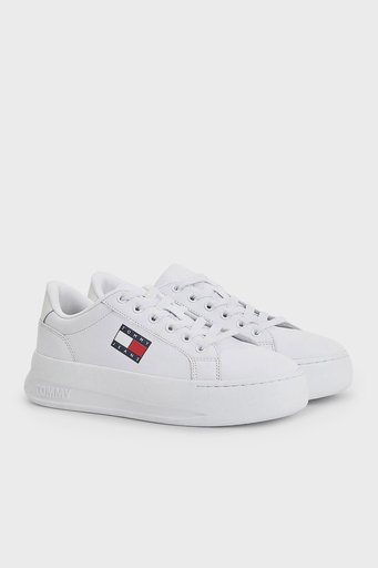Tommy Hilfiger Deri Sneaker Bayan Ayakkabı EN0EN01786 YBR BEYAZ - 2