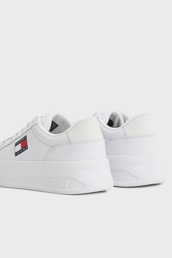 Tommy Hilfiger Deri Sneaker Bayan Ayakkabı EN0EN01786 YBR BEYAZ - 3