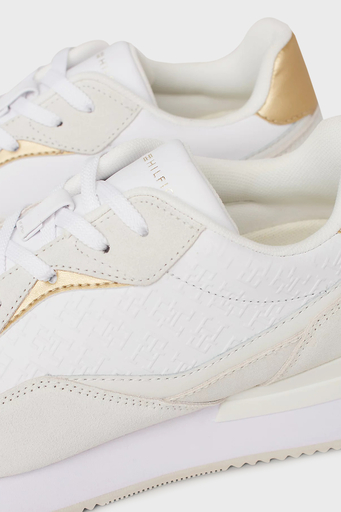 Tommy Hilfiger Deri Sneaker Bayan Ayakkabı FW0FW07816 YBS BEYAZ - 7