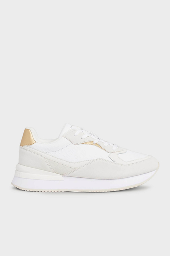 Tommy Hilfiger Deri Sneaker Bayan Ayakkabı FW0FW07816 YBS BEYAZ - 9