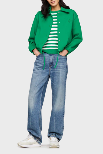 Tommy Hilfiger Deri Sneaker Bayan Ayakkabı FW0FW07816 YBS BEYAZ - 10
