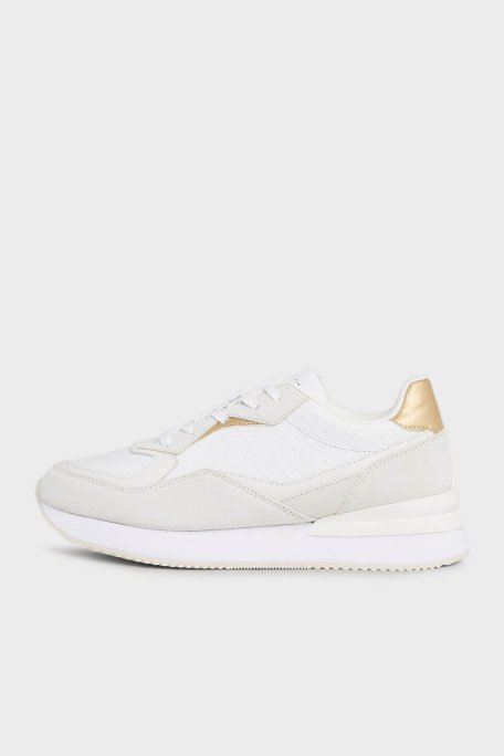 Tommy Hilfiger Deri Sneaker Bayan Ayakkabı FW0FW07816 YBS BEYAZ - 8