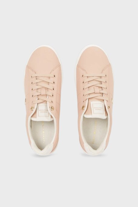 Tommy Hilfiger Deri Sneaker Bayan Ayakkabı FW0FW07999 TRY PEMBE - 10