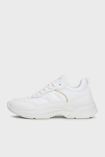 Tommy Hilfiger Deri Sneaker Bayan Ayakkabı FW0FW08346 YBS BEYAZ - 3