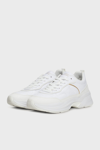 Tommy Hilfiger Deri Sneaker Bayan Ayakkabı FW0FW08346 YBS BEYAZ - 4