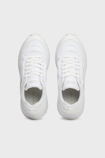 Tommy Hilfiger Deri Sneaker Bayan Ayakkabı FW0FW08346 YBS BEYAZ - 5