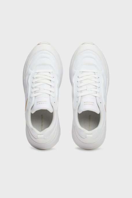 Tommy Hilfiger Deri Sneaker Bayan Ayakkabı FW0FW08346 YBS BEYAZ - 5