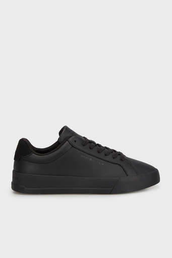 Tommy Hilfiger Deri Sneaker Erkek Ayakkabı FM0FM05322 BDS SİYAH - 1