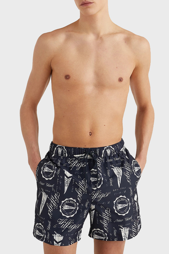 Tommy Hilfiger Desenli Regular Fit Cepli Erkek Mayo Short UM0UM02827 DX1 LACİVERT - 1