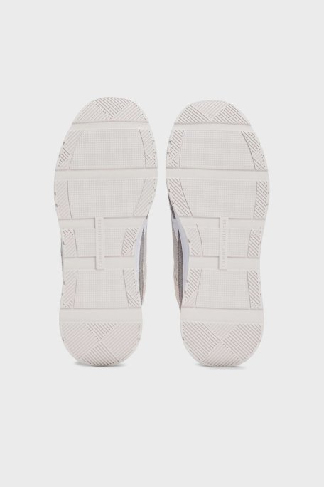 Tommy Hilfiger Dokulu Logolu Sneaker Bayan Ayakkabı FW0FW08324 PQU GRİ - 7
