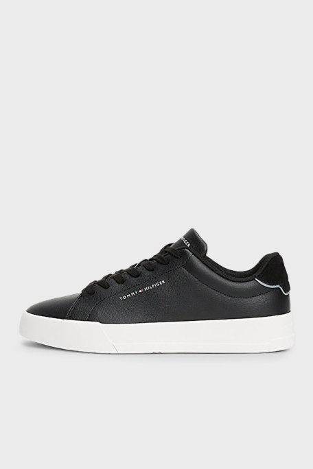 Tommy Hilfiger Kalın Tabanlı Logolu Sneaker Erkek Ayakkabı FM0FM05367 BDS SİYAH - 2