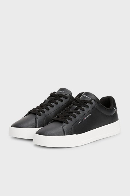 Tommy Hilfiger Kalın Tabanlı Logolu Sneaker Erkek Ayakkabı FM0FM05367 BDS SİYAH - 3