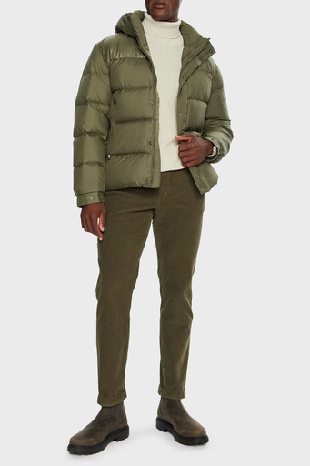 Tommy Hilfiger Kuş Tüyü Dolgulu Regular Fit Çıkarılabilir Kapüşonlu Erkek Mont MW0MW36569 RBN KOYU HAKİ - 3