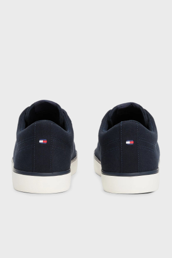 Tommy Hilfiger Logolu % 100 Pamuk Sneaker Erkek Ayakkabı FM0FM05396 DW5 LACİVERT - 6
