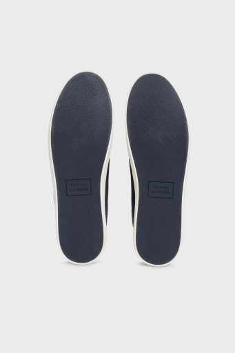 Tommy Hilfiger Logolu % 100 Pamuk Sneaker Erkek Ayakkabı FM0FM05396 DW5 LACİVERT - 7