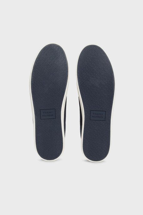 Tommy Hilfiger Logolu % 100 Pamuk Sneaker Erkek Ayakkabı FM0FM05396 DW5 LACİVERT - 7