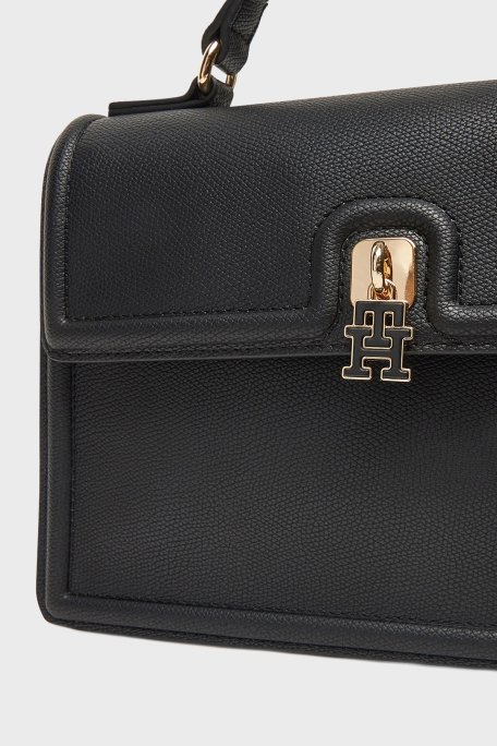 Tommy Hilfiger Logolu Ayarlanabilir Askılı Bayan Çanta AW0AW17176 BDS SİYAH - 5