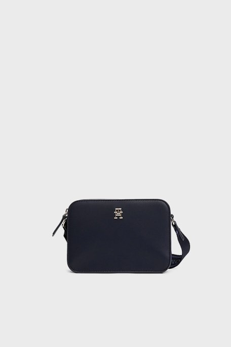 Tommy Hilfiger Logolu Ayarlanabilir Askılı Bayan Çanta AW0AW17229 DW6 LACİVERT - 1