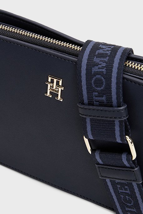Tommy Hilfiger Logolu Ayarlanabilir Askılı Bayan Çanta AW0AW17229 DW6 LACİVERT - 5