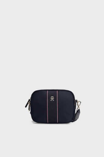 Tommy Hilfiger Logolu Ayarlanabilir Askılı Bayan Çanta AW0AW17230 DW6 LACİVERT - 1