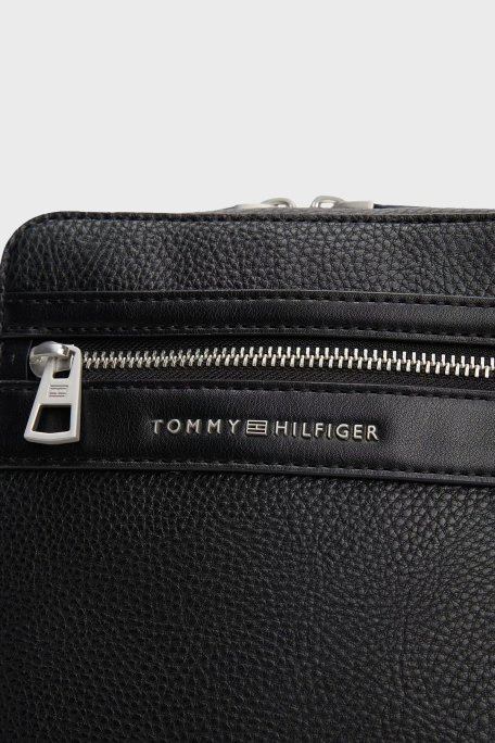 Tommy Hilfiger Logolu Ayarlanabilir Askılı Erkek Çanta AM0AM13204 BDS SİYAH - 4