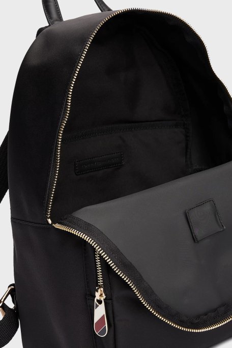 Tommy Hilfiger Logolu Ayarlanabilir Çift Askılı Bayan Sırt Çantası AW0AW15641 BDS SİYAH - 4