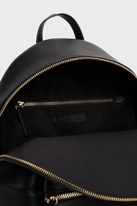Tommy Hilfiger Logolu Ayarlanabilir Çift Askılı Bayan Sırt Çantası AW0AW17163 BDS SİYAH - 4