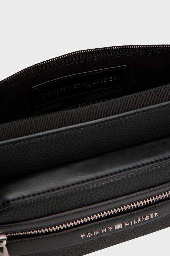 Tommy Hilfiger Logolu Ayarlanabilir Kayışlı Erkek Çanta AM0AM13352 BDS SİYAH - 5