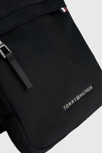Tommy Hilfiger Logolu Ayarlanabilir Omuz Askılı Erkek Çanta AM0AM12216 BDS SİYAH - 8