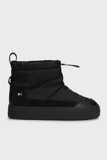 Tommy Hilfiger Logolu Bayan Bot FW0FW08334 BDS SİYAH - 1