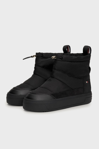 Tommy Hilfiger Logolu Bayan Bot FW0FW08334 BDS SİYAH - 3