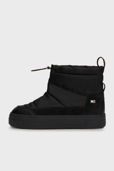 Tommy Hilfiger Logolu Bayan Bot FW0FW08334 BDS SİYAH - 2