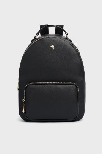 Tommy Hilfiger Logolu Bayan Sırt Çantası AW0AW16915 BDS SİYAH - 1