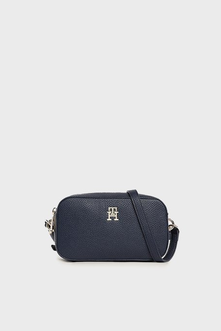 Tommy Hilfiger Logolu Çıkarılabilir Askılı Bayan Çanta AW0AW15179 DW6 LACİVERT - 1