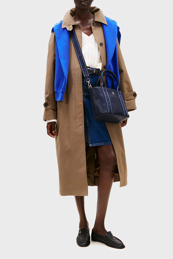 Tommy Hilfiger Logolu Çıkarılabilir Askılı Bayan Çanta AW0AW17201 DW6 LACİVERT - 2