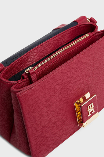 Tommy Hilfiger Logolu Çıkarılabilir Askılı Bayan Çanta AW0AW17216 XJS KIRMIZI - 4
