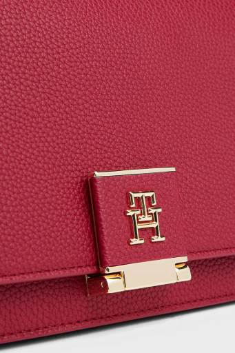 Tommy Hilfiger Logolu Çıkarılabilir Askılı Bayan Çanta AW0AW17216 XJS KIRMIZI - 5